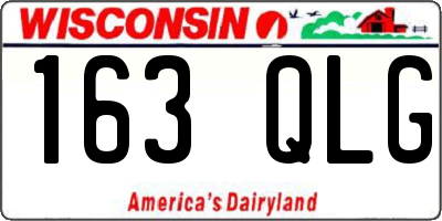 WI license plate 163QLG