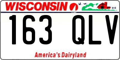 WI license plate 163QLV