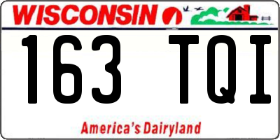WI license plate 163TQI