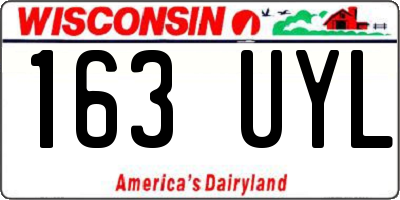 WI license plate 163UYL