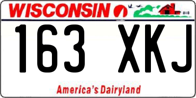 WI license plate 163XKJ