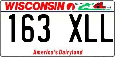 WI license plate 163XLL