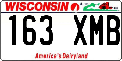 WI license plate 163XMB