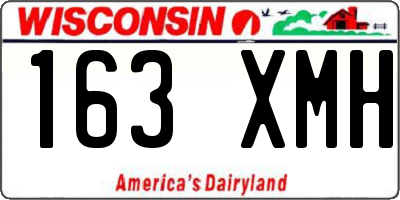 WI license plate 163XMH