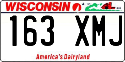 WI license plate 163XMJ