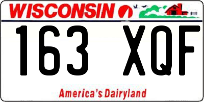 WI license plate 163XQF