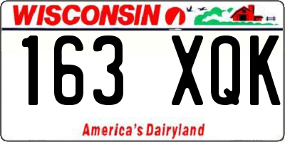 WI license plate 163XQK
