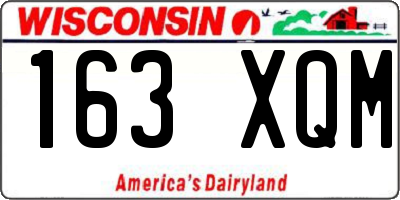 WI license plate 163XQM