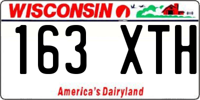 WI license plate 163XTH