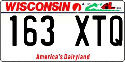 WI license plate 163XTQ