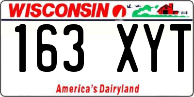 WI license plate 163XYT