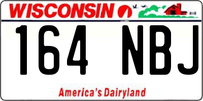 WI license plate 164NBJ