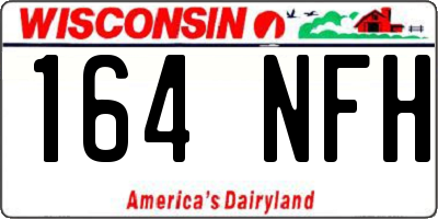 WI license plate 164NFH