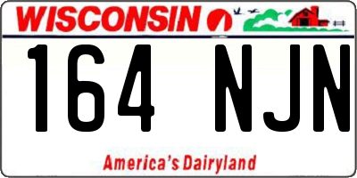 WI license plate 164NJN