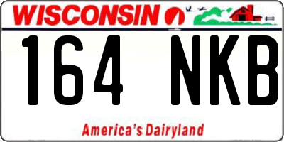 WI license plate 164NKB
