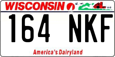 WI license plate 164NKF