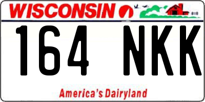 WI license plate 164NKK