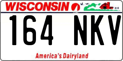 WI license plate 164NKV