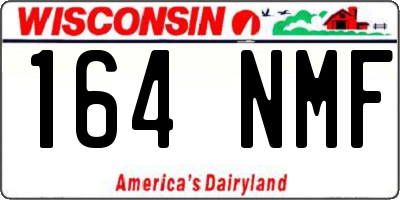 WI license plate 164NMF