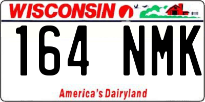 WI license plate 164NMK