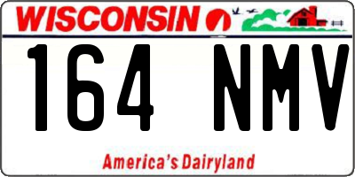 WI license plate 164NMV
