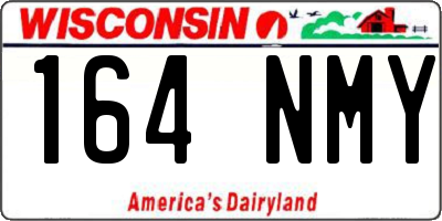 WI license plate 164NMY