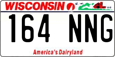 WI license plate 164NNG