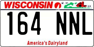 WI license plate 164NNL