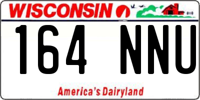 WI license plate 164NNU