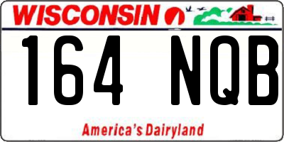 WI license plate 164NQB