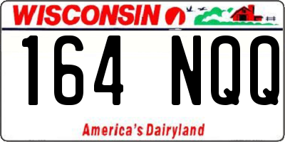 WI license plate 164NQQ