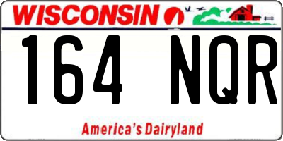 WI license plate 164NQR