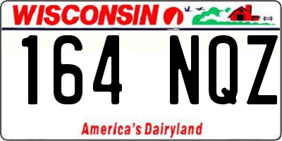 WI license plate 164NQZ