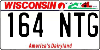 WI license plate 164NTG