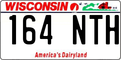 WI license plate 164NTH