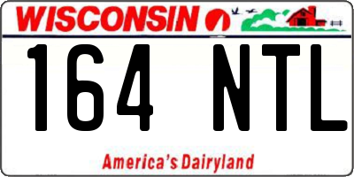 WI license plate 164NTL