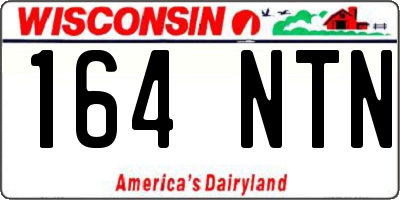 WI license plate 164NTN
