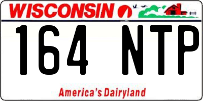 WI license plate 164NTP