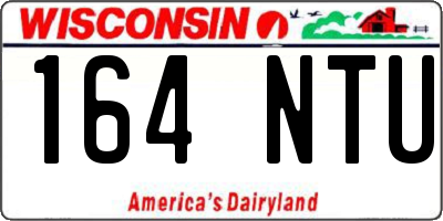 WI license plate 164NTU