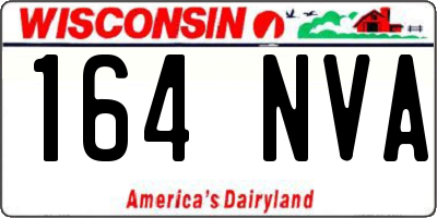 WI license plate 164NVA