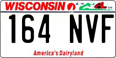 WI license plate 164NVF