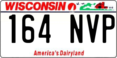 WI license plate 164NVP