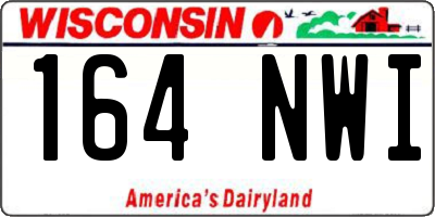 WI license plate 164NWI