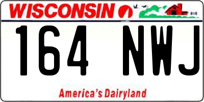WI license plate 164NWJ