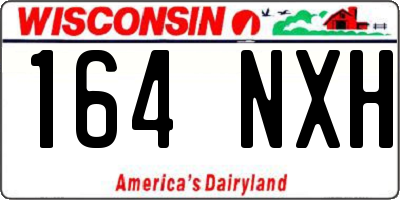 WI license plate 164NXH