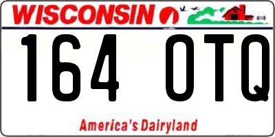 WI license plate 164OTQ
