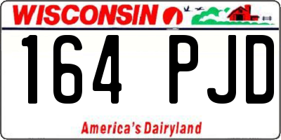 WI license plate 164PJD
