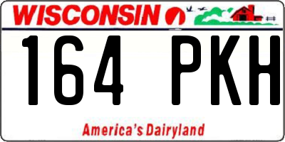 WI license plate 164PKH