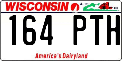 WI license plate 164PTH
