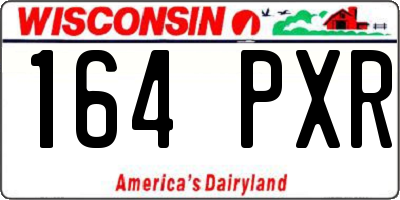 WI license plate 164PXR